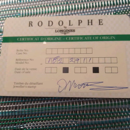 Longines Rodolphe women's watch used, gold-plated with box and card