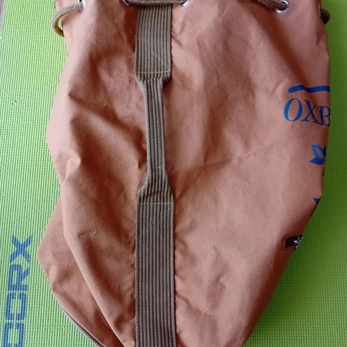 Oxbow sack used, large capacity, brown and orange
