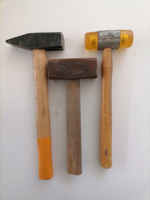 Set of 3 used various hammers