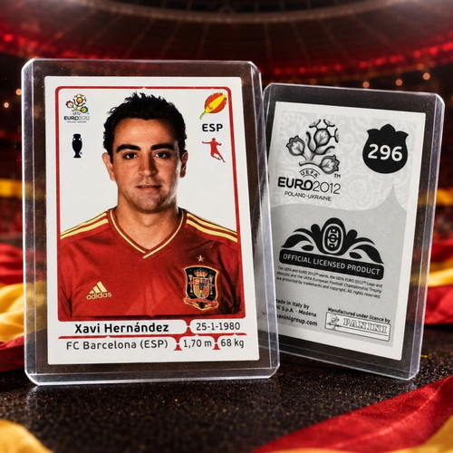 Xavi Hernández Euro 2012 Panini Sticker #296 New
