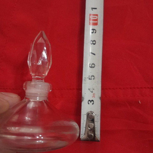 Vintage crystal perfume essence bottle used