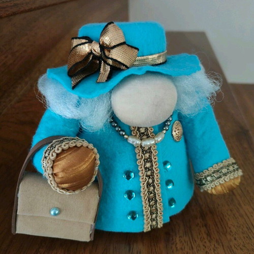 Doll handmade gnome The Queen made to order