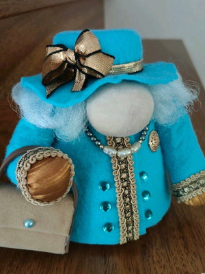 Doll handmade gnome The Queen made to order