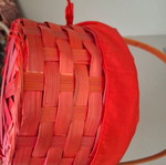 Wicker basket like new, diameter 17cm