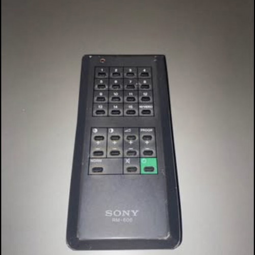 Sony Trinitron vintage 1980s television used with wooden casing