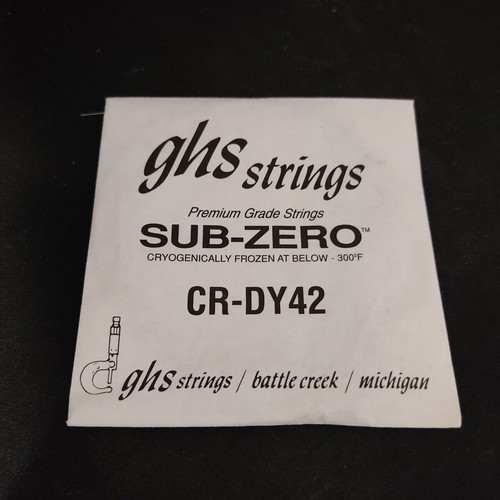 GHS Strings Sub Zero CR-DY42 Electric Guitar String new