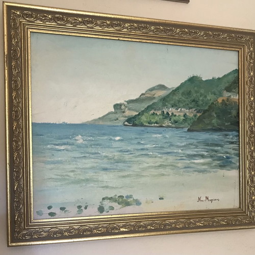 Painting by Nikos Mayiasis oil on canvas like new