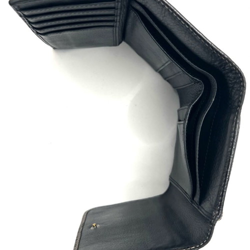 Loewe black wallet used with wear