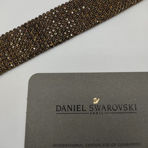 Original Swarovski Chocker 9 Rows with Smoky Quartz like new