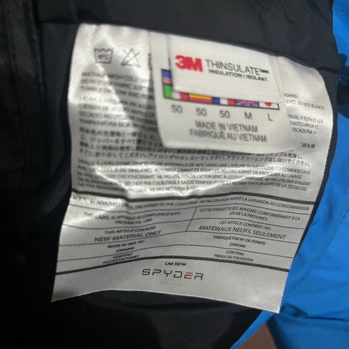 Spyder Zermatt Jacket size medium like new, blue/black