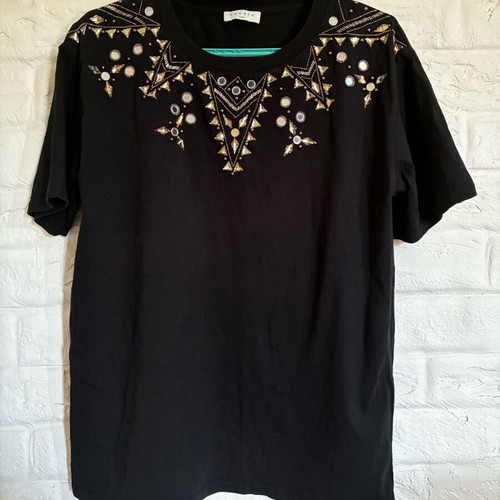 Sandro short-sleeve t-shirt black like new