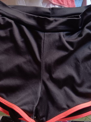 Acerbis Athletic Shorts used, Small/Medium, Black and Orange