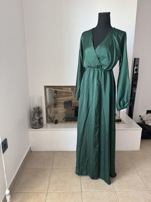 Mia Moda σμαραγδί μάξι φόρεμα one size σαν καινούργιο