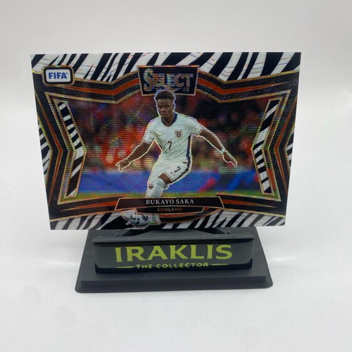 Panini Select card Bukayo Saka zebra England new