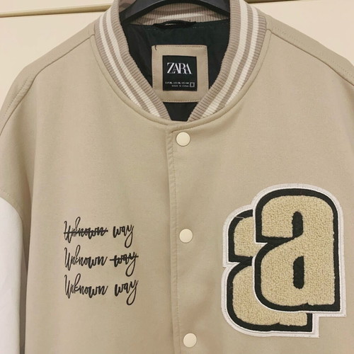 Zara men's jacket like new, size XL, beige