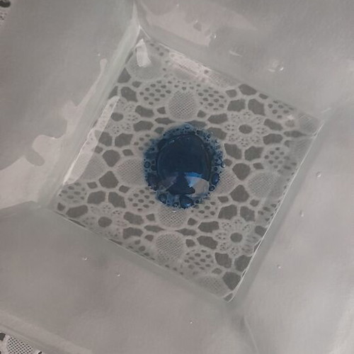 Ashtray decorative with EKO logo GF Glass Form handmade
