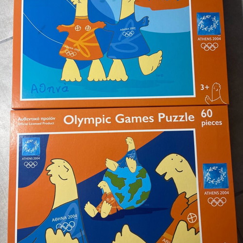 Set of 2 Olympic Games Athens 2004 puzzles new, collectible