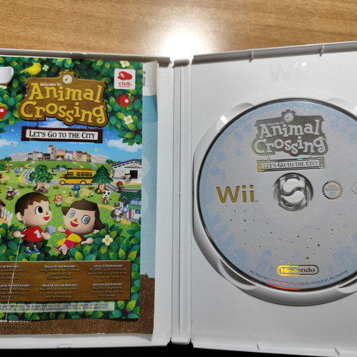 Wii Animal Crossing Let's Go To The City cartridge used