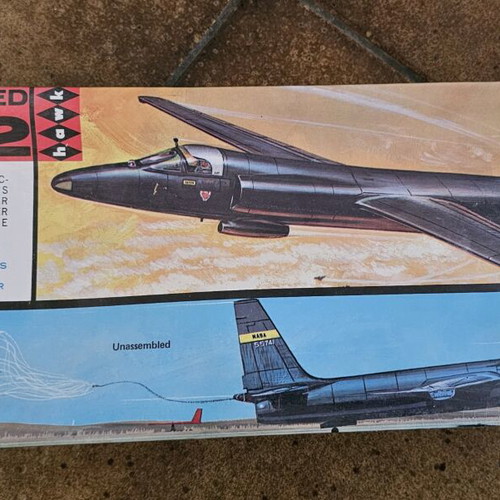 Lockheed U-2 model Hawk new, unassembled with NASA decals