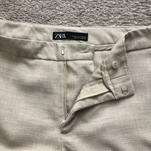 Zara women's pants like new, light gray, size S