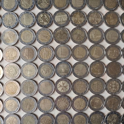 2€ coin collection used, over 5 coins