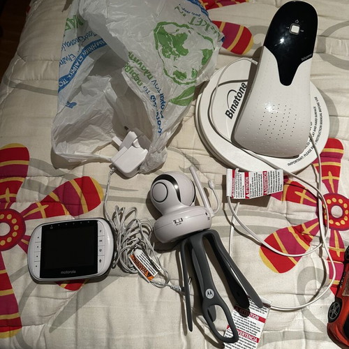 Baby camera with intercom and heart monitor with alarm used