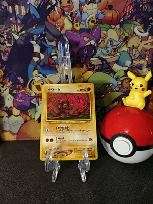 Onix Neo Genesis Japanese Old Back Pokemon Card like new