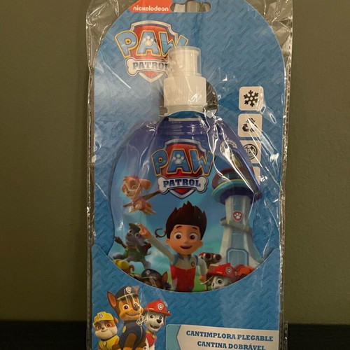 Paw Patrol school water bottle new with hook for water