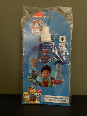 Paw Patrol school water bottle new with hook for water