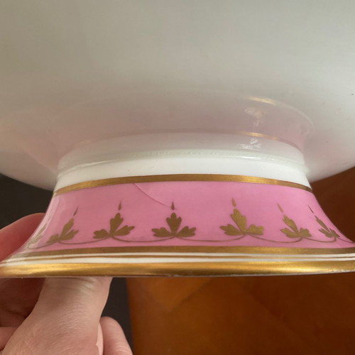 Antique porcelain cake stand 100 years old with handmade decoration