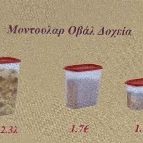 Modular Oval Set of 3 Tupperware Containers new