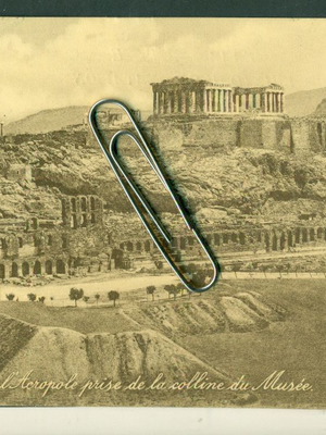 Καρτποστάλ Αθήνα περιοχή Ακρόπολης μεταχειρισμένη, αρχές 1900, ταχυδρομημένη