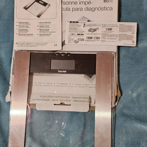 Beurer BG 16 Diagnostic Scale like new with fat and water measurement