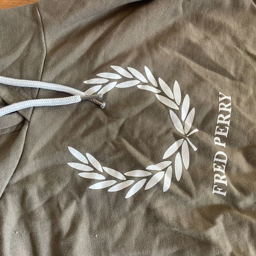 Hooded sweatshirt used, khaki, size L