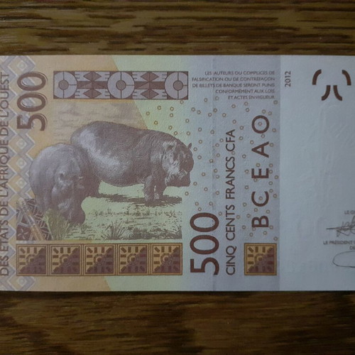 Ivory Coast 500 Francs 2012 banknote