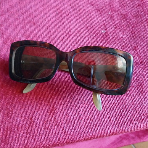 Miu Miu women's tortoise shell eyeglass frames used
