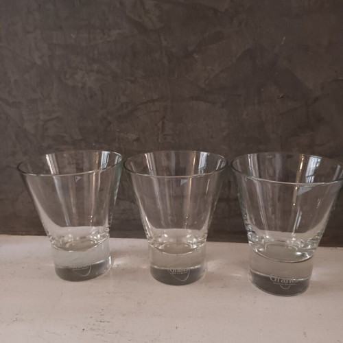 Set of 3 Grant's whiskey promotional glasses like new