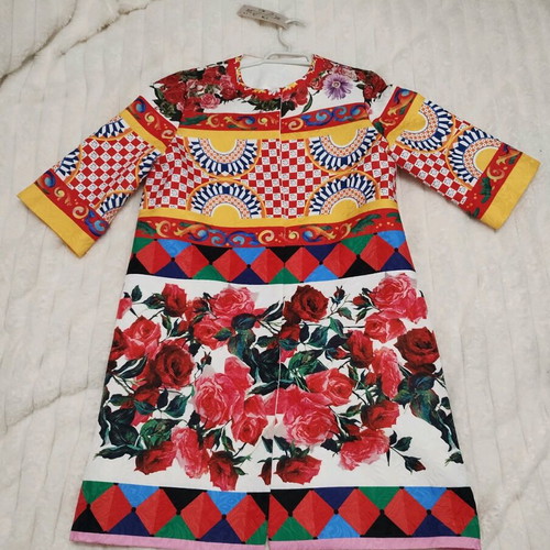 Primavera coat colorful like new, spring-summer with lining