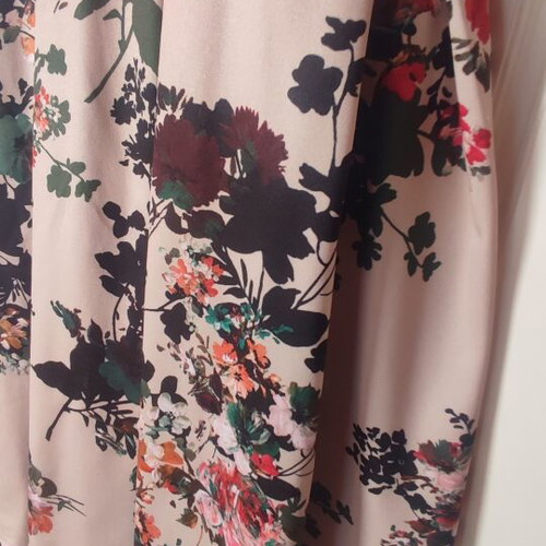 Floral Dress size S like new with adjustable straps nude rose