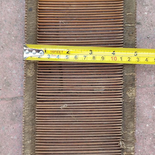 Antique wooden 10 dent heddle reed used, decorative rustic piece