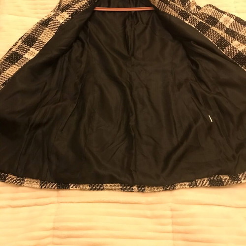 Zara checked jacket like new, beige and black