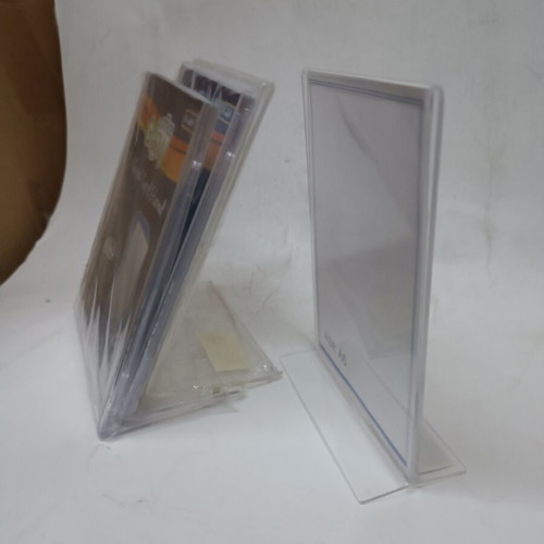 Plexiglass Stands A6 Size, 4 Pieces, New