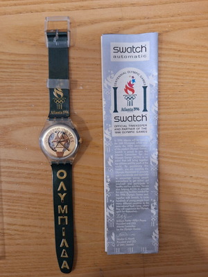 Swatch Automatic SAZ104 Centennial Olympic Games Atlanta 1996 watch used
