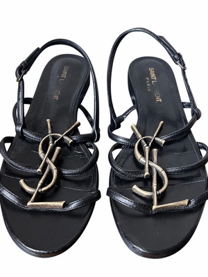 Saint Laurent sandals used, size 37, black