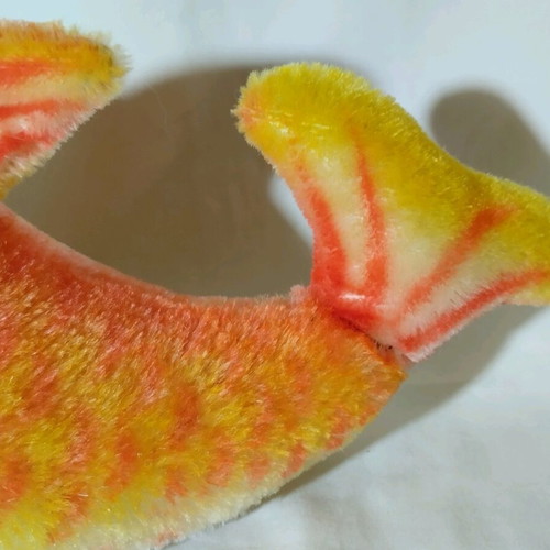 Steiff vintage plush fish like new, 1960s