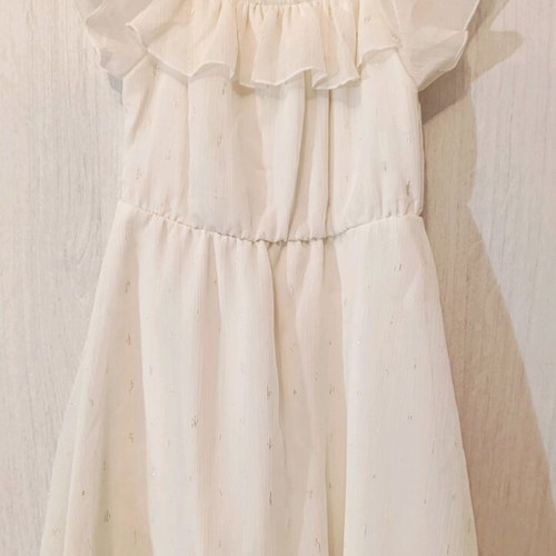 Boutique children's dress white, size 8 years, like new