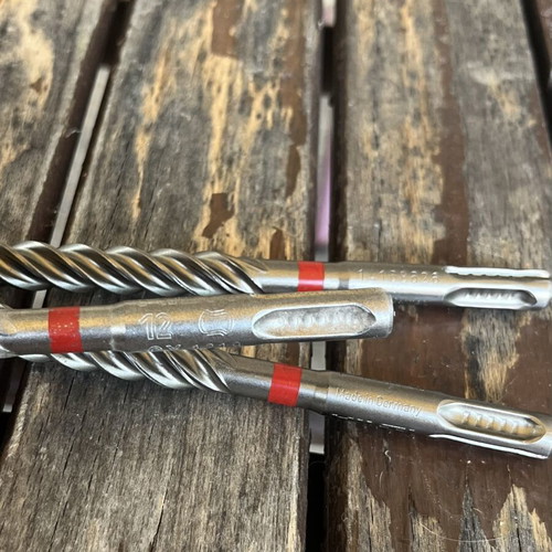 Hilti TE-CX 12 SDS Plus concrete hammer drill bits, 12mm, new, pack of 6
