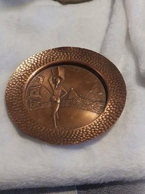 Copper engraving plates solid African 10cm like new