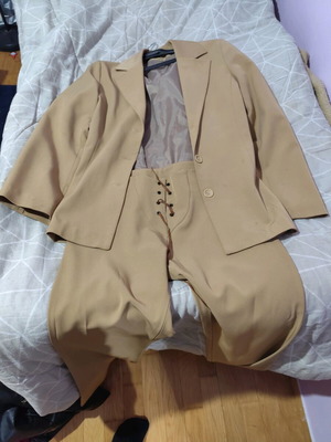 Επίσημο καφέ κοστούμι medium μεταχειρισμένο