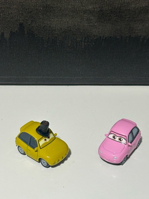 Disney Cars μεταλλικά αυτοκινητάκια σαν καινούργια, σετ 2 τεμ 1:55 scale